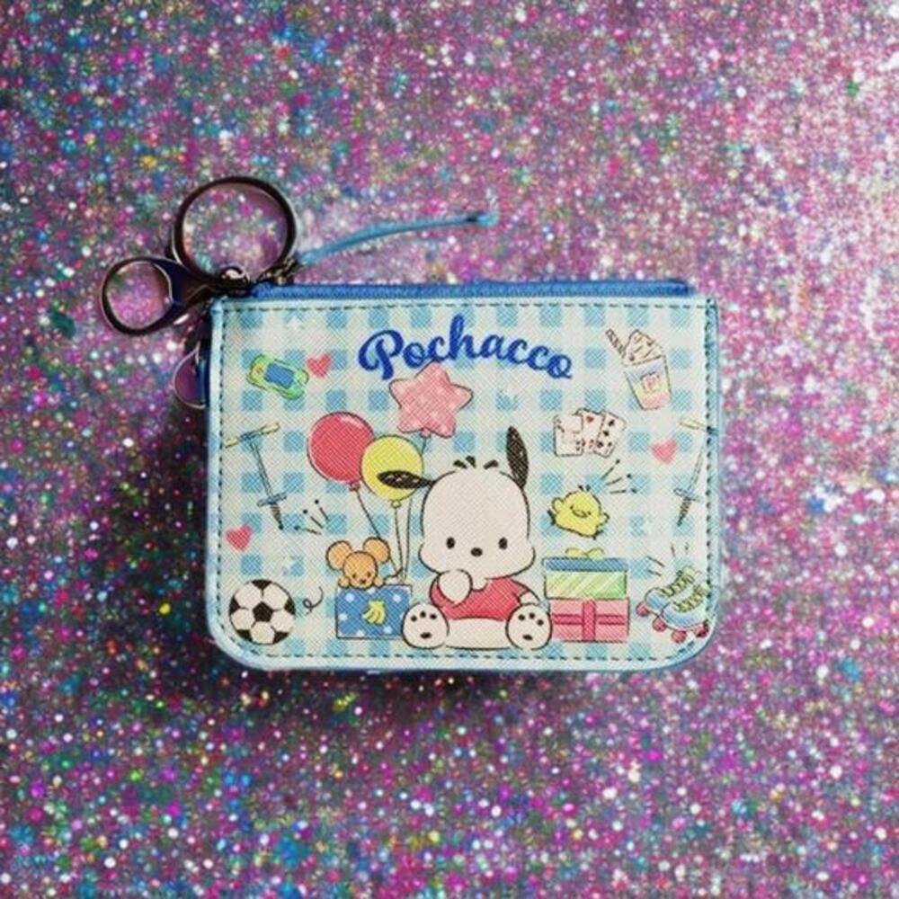 Wallet Pochacco Card Holder Coin Purse ID Badge Case Hello Kitty & Pals
